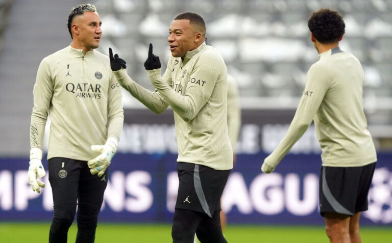 Kylian Mbappé et Keylor Navas