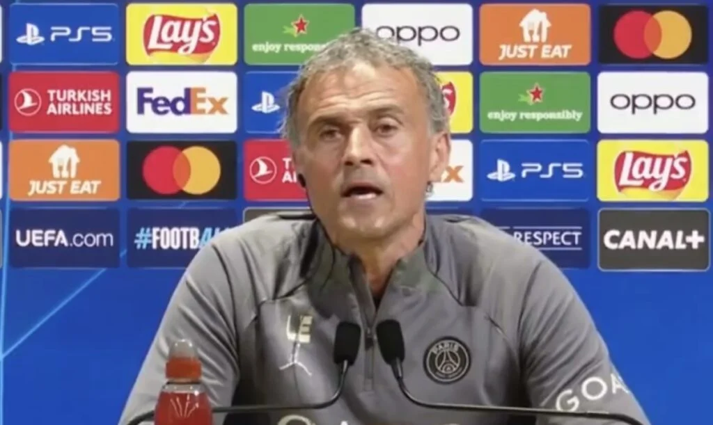 Arsenal - PSG : Ousmane Dembélé écarté, Luis Enrique se justifie 4 Luis Enrique en conférence de presse