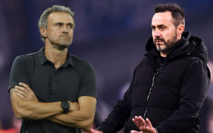 Luis Enrique et Robeto de Zerbi