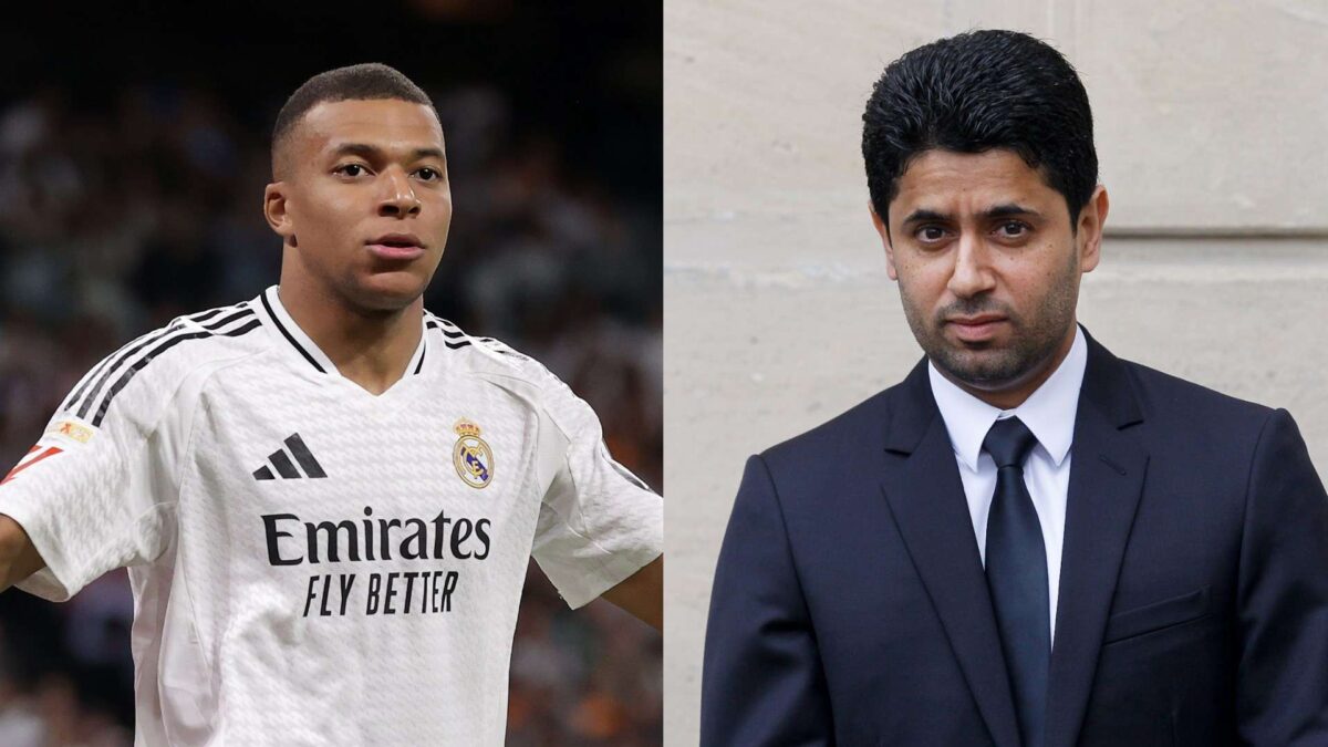 Kylian Mbappé et Nasser Al-Khelaïfi