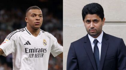 Kylian Mbappé et Nasser Al-Khelaïfi