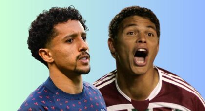 Photo montage Marquinhos-Thiago Silva
