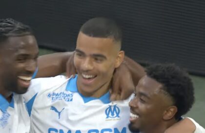 Mason Greenwood, buteur lors de OM-Séville