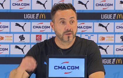 OM : Roberto De Zerbi pas content