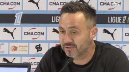 Roberto De Zerbi, coach de l'OM, parle d'Adrien Rabiot