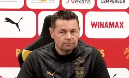 Pierre Sage, entraîneur du RC Lens