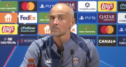 Luis Enrique, entraîneur du PSG, avant PSG-Atalanta Bergame