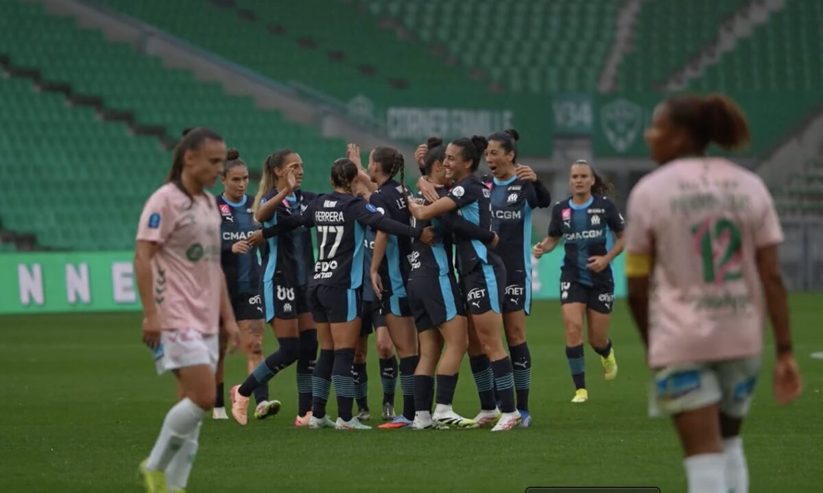 équipe féminie de l'OM - capture d'écran