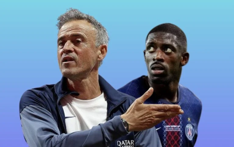 Luis Enrique et Ousmane Dembélé