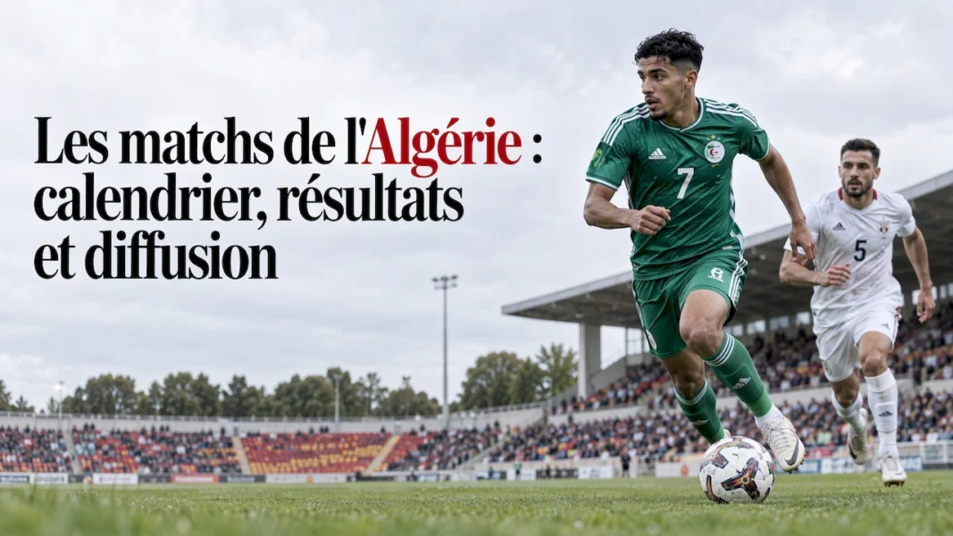 Match de l'Algérie : calendrier, résultats et où le voir 4 Un footballeur algérien en pleine action sur le terrain