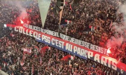 Virage Auteuil vidé à la 35e : le départ étonnant des ultras du PSG 5 Ultras PSG dans le virage Auteuil pendant PSG-Le Mans